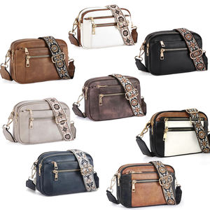 Sac à bandoulière en cuir PU pour femme, tendance mode, fermeture éclair durable, élégant, multifonctionnel - Product Image 3