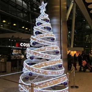 大規模照明装飾鉄フレームクリスマスツリーアウトラインライトショープログラミング制御 - Product Image 1