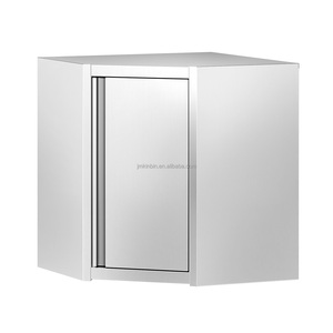 Armario Esquinero de Acero Inoxidable para Colgar en la Pared, Mueble de Almacenamiento Esquinero que Ahorra Espacio para Restaurantes, Hoteles, Cantinas y Cocinas - Product Image 1