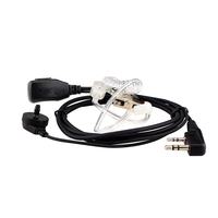 Casque de sécurité pour talkie-walkie de haute qualité avec tube acoustique de type K, écouteurs FBI avec micro