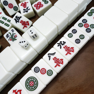 <b>Mahjong</b> Tiles <b>Set</b> Melamine Handmade White Jade Style 40 Pieces For Home And Dormitory Use - Product Image 4