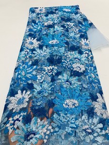 Đôi <span class=keywords><strong>Sequins</strong></span> Đa Màu Sắc <span class=keywords><strong>2025</strong></span> Hot Bán Rose Vàng Ren Vải Trực Tuyến Bridal Pháp Ren Cho Bên Váy - Product Image 3