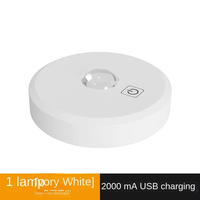 Veilleuse LED moderne sans fil, blanc ivoire, lampe d'armoire faite à la main, petit projecteur de charge par induction intelligent