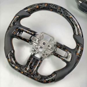 Volant de voiture en fibre de carbone forgée pour Ford <span class=keywords><strong>Mustang</strong></span> S550 2015-2023 5.0L <span class=keywords><strong>GT</strong></span> <span class=keywords><strong>V8</strong></span> 350 500 Shelby Mach 1 RTR Pièces de voiture personnalisées - Product Image 5
