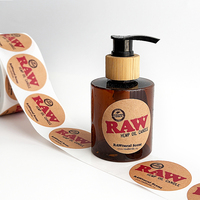 Etiquetas Adhesivas Personalizadas con Logotipo Bopp, Etiquetas de Vinilo Sintético Impermeables en Rollo, Embalaje Cosmético para el Cuidado de la Piel y el Cabello