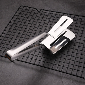 Stainless Steel Meat Tongs Heavy Duty Oven Safe For <b>Grilling</b> Cooking Baking <b>Pan</b> Frying Food <b>Handling</b> Utensil 1 Piece A4275 - Product Image 3
