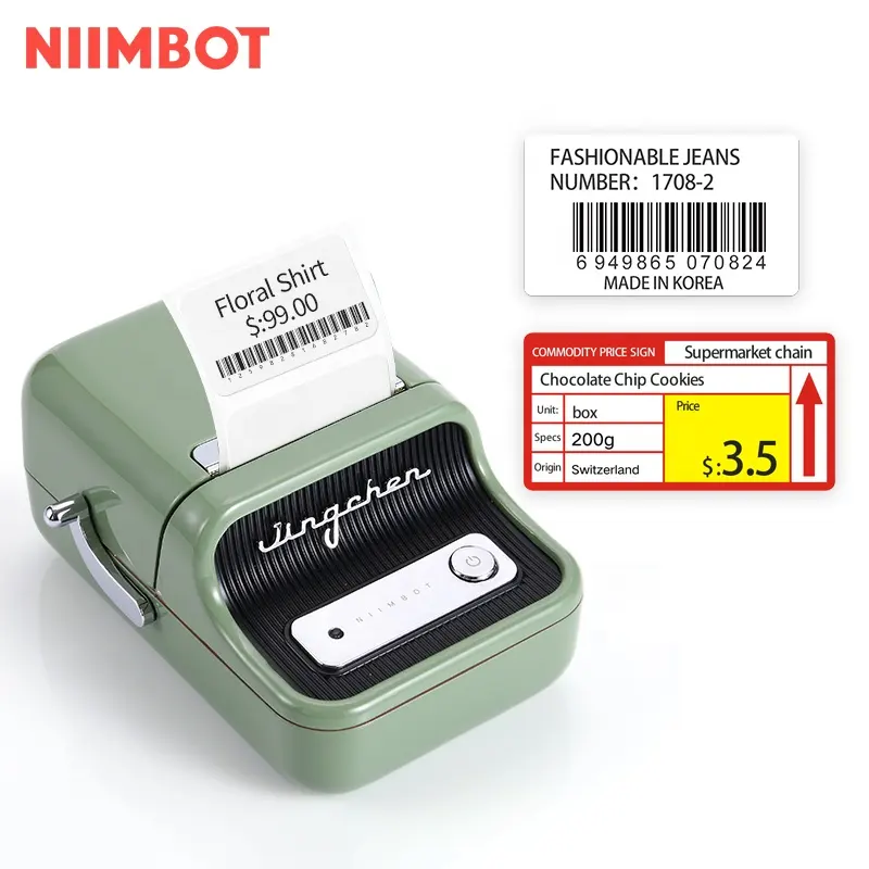 NIIMBOT-Impresora térmica B21 de etiquetas, de 50mm, con Bluetooth, ISO, android, venta al por mayor, twitter, Japón