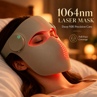 Appareil de beauté facial 3D, masque de beauté portable pour le traitement de l'acné du visage, appareil de beauté pour le rajeunissement de la peau du visage, batterie 2-4 heures