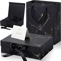 Coffret Cadeau de Luxe Personnalisé en Gros, Emballage en Papier Recyclable, Boîte Magnétique de Luxe avec Sac en Papier, Autocollant, Ruban, Carte en Papier, Enveloppe