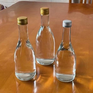 Botellas de vidrio de aluminio con tapa de tornillo para vino y arroz, vidrio transparente esmerilado para cocinar, 250ml, 350ml, 500ml, 720ml - Product Image 6