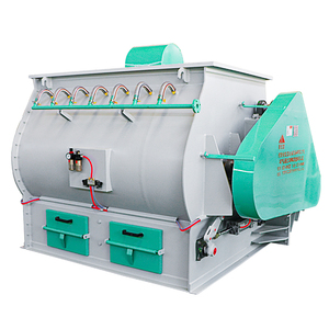 500kg por hora SSHJ mezclador de paletas de doble eje certificado CE equipo mezclador de alimentación animal licuadora de alimentación - Product Image 2