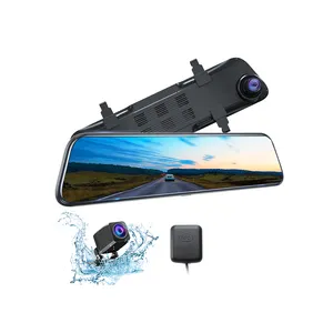 Bán sỉ xe máy dash cam 4k-Kingslim DL12 PRO Wifi Dual Camera Rear View Gps 4K Full Hd Mũ Bảo Hiểm Xe Máy R300 Sdk Gương Dashcam A70 Dash Cam