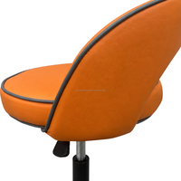 Tabourets de bar modernes multicolores avec base ronde et dossier rembourré, chaises de bar, mobilier de bar, chaise de comptoir