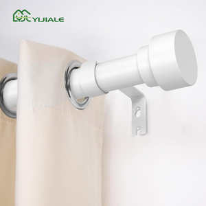 Tringle à rideaux industrielle noire YIJIALE, vérifiée par le vendeur, <span class=keywords><strong>de</strong></span> 0,7 à 1,2 m, en fer, pour maison moderne - Product Image 1