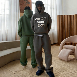 Fabricantes de Ropa Personalizada, Sudaderas con Capucha Gruesas y Holgadas de Alta Calidad para <span class=keywords><strong>Hombre</strong></span>, Unisex, de Gran Tamaño, Corte Cuadrado y Recortado - Product Image 1