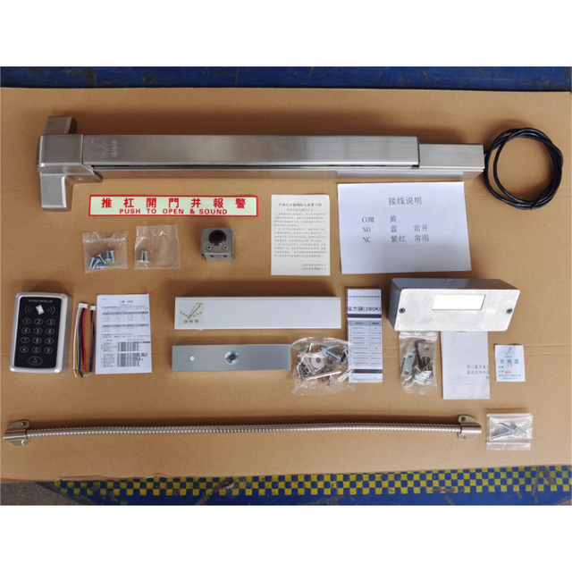 Able to Connect With the External Security System Stainless Steel Panic Exit Device Alarm Function