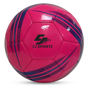Balón de fútbol CJ Sports Vibrant Pink para mujer, tamaño 5, cosido a máquina para sesiones de entrenamiento, partidos de fútbol amistosos para niñas - Product Image 1