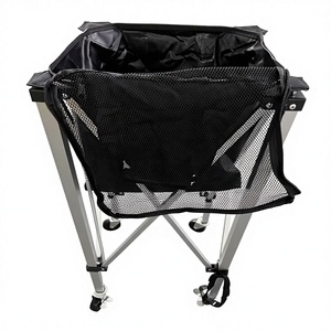 NewChance Portable PADIYEN PDY-07311 <strong>Tennis</strong>/Pickleball <strong>Ball</strong> Picker <strong>Basket</strong> With Wheels Foldable Design Oxford Cloth Customizable - Product Image 4