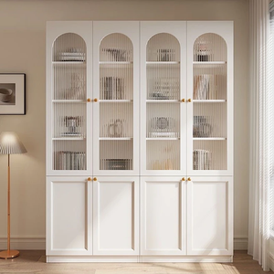 Armoire à <span class=keywords><strong>livres</strong></span> moderne en bois, grande unité murale, armoire <span class=keywords><strong>de</strong></span> <span class=keywords><strong>rangement</strong></span> déco pour la maison ou l'appartement, meubles <span class=keywords><strong>de</strong></span> salon - Product Image 4
