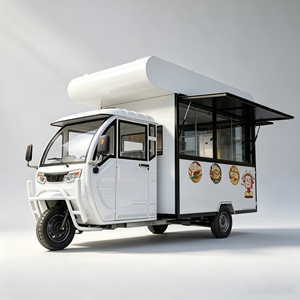 Carrito de Comida Móvil en Oferta con Estructura Plegable y Equipo de Cocina Completo para un Fácil <span class=keywords><strong>Transporte</strong></span> - Product Image 4