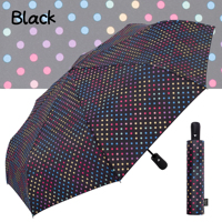 Parapluie classique RST à pois pour homme et femme, parapluie pliable à ouverture automatique