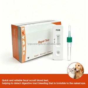 Kit de Prueba de Diagnóstico Rápido de Sangre Oculta <span class=keywords><strong>en</strong></span> <span class=keywords><strong>Heces</strong></span> (FOB) para Mascotas, Detecta Hemorragias Intestinales <span class=keywords><strong>en</strong></span> Muestras de <span class=keywords><strong>Heces</strong></span> y Suero de Perros y Gatos - Product Image 2