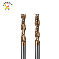 Fraise à queue carrée plate en carbure HRC65 à 2 dents Warrior's Bit pour acier, compatible OEM et ODM
