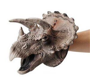 Mềm 3D hình động vật khủng long và cá mập tay con rối ngón tay Vinyl PVC đồ chơi bằng nhựa cho trẻ em trai và bé - Product Image 3