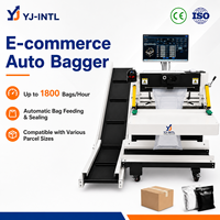 Machine d'emballage et d'étiquetage automatique intelligente 110V 220V pour sacs en polyéthylène et sacs postaux, idéale pour les coursiers express