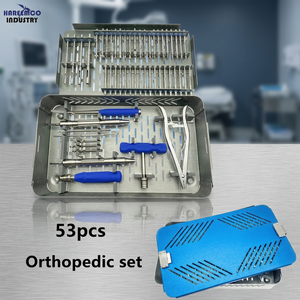 Juego de 53 Piezas de Destornilladores Ortopédicos de Marca Personalizada, Extractor de Tornillos, Instrumento de Extracción de Tornillos Rotos, Manual, de Acero Inoxidable de Alta Calidad - Product Image 2