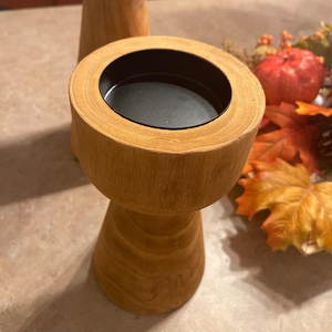 Juego de 2 soportes de madera para repisa para sala de estar o centro de mesa - Product Image 3