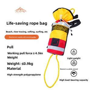 <span class=keywords><strong>Sac</strong></span> <span class=keywords><strong>de</strong></span> sauvetage aquatique fluorescent haute visibilité 4,5KN, ligne <span class=keywords><strong>de</strong></span> vie flottante haute résistance, corde <span class=keywords><strong>de</strong></span> sécurité pour situations d'urgence marines - Product Image 4