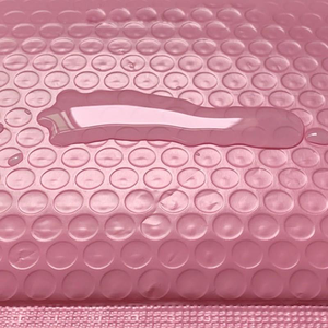 ES imballaggio biodegradabile corriere spedizione busta imbottita poli sacchetti postali personalizzati buste a bolle rosa - Product Image 5