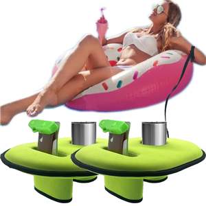 Portavasos Flotante para Piscina, Bolsa de Neopreno para Teléfono, Flotador para Adultos, Bandeja Flotante para Bebidas - Product Image 1