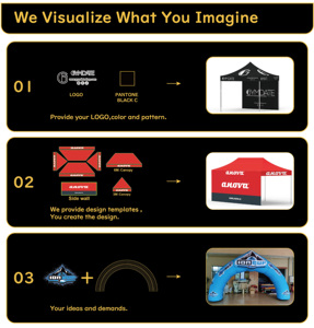 Tente Pop-Up Commerciale Extérieure Étanche <span class=keywords><strong>en</strong></span> Aluminium CATC |   Auvent d'événement facile à installer pour les salons professionnels, les sports, le marketing <span class=keywords><strong>en</strong></span> plein air - Product Image 6