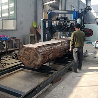 Scierie à bande horizontale portable diesel MJ700D, scierie portable pour le bois à vendre