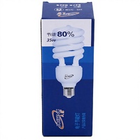 Boîte d'emballage pliable avec logo personnalisé imprimé, impression quadricolore, laminage brillant pour ampoule