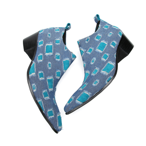 NA616 <span class=keywords><strong>stivali</strong></span> Patchwork a punta <span class=keywords><strong>stivali</strong></span> da <span class=keywords><strong>uomo</strong></span> alla moda <span class=keywords><strong>stivali</strong></span> da <span class=keywords><strong>uomo</strong></span> con <span class=keywords><strong>tacco</strong></span> <span class=keywords><strong>alto</strong></span> da banchetto senza fretta in pelle taglia Euro 46 - Product Image 5