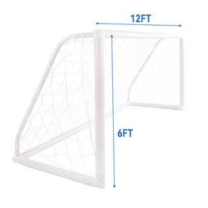 <span class=keywords><strong>Portería</strong></span> <span class=keywords><strong>de</strong></span> <span class=keywords><strong>Fútbol</strong></span> Plegable Portátil <span class=keywords><strong>de</strong></span> 12x6 pies para Niños, Red <span class=keywords><strong>de</strong></span> <span class=keywords><strong>Fútbol</strong></span> para Práctica en el Patio Trasero, Marco <span class=keywords><strong>de</strong></span> <span class=keywords><strong>PVC</strong></span> - Product Image 6