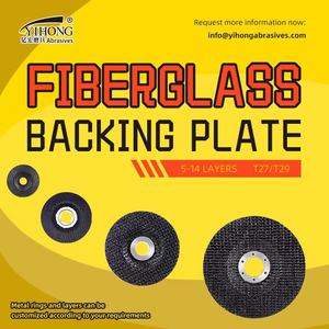 Plaque <span class=keywords><strong>de</strong></span> support en fiber <span class=keywords><strong>de</strong></span> <span class=keywords><strong>verre</strong></span> utilisée pour les disques à lamelles en alumine <span class=keywords><strong>de</strong></span> zircone et autres supports <span class=keywords><strong>de</strong></span> disques abrasifs - Product Image 3