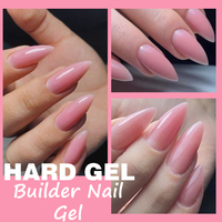 KODIES GEL Gel de construction dur en bouteille, recharge, gel UV de construction pour extension, 1KG/1000ML, grande bouteille, fournitures pour ongles