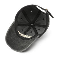 Gorra de Béisbol de Algodón Lavado, 6 Paneles, Bordado 3D Desgastado, Gorra de Béisbol Vintage con Logotipo Personalizado