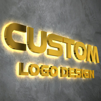 Enseigne LED personnalisée pour extérieur, enseigne lumineuse en métal rétroéclairée, enseigne de magasin, enseigne en lettres 3D, panneau d'enseigne LED