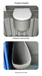 HDPE Modern Design Mobile Temporary <strong>Toilet</strong> <strong>Blue</strong> Plastic Site Construction Shower Bathroom 5-Year Warranty Portable <strong>Toilets</strong> for - Product Image 4