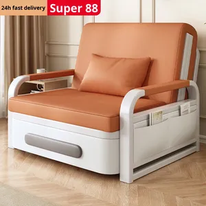 Ghế sofa giường gấp tiết kiệm không gian, dành cho một người, khung kim loại, phù hợp với phòng khách và ban công căn hộ nhỏ - Product Image 2