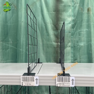 Pembatas Rak Kawat dengan Klip, Mudah Dipasang, Organizer Logam untuk Butik Pakaian, Toko, dan Rak Penyimpanan Industri - Product Image 4