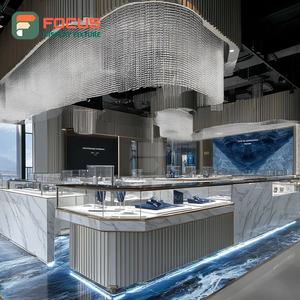 Sistema de Exhibición de Joyería de Alta Visibilidad, Vitrina de Mostrador para Centro Comercial con Marco de Madera - Product Image 2