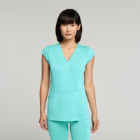Uniformes Médicos para Mujer YUHONG, Transpirables, de Rayón, Suaves, de Primera Calidad, Elegantes, con Costuras en Contraste, para Todas las Temporadas
