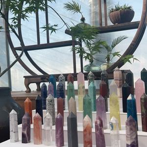 <span class=keywords><strong>Torres</strong></span> de cuarzo de cristal curativo puntos de material de cristal mixto de alta calidad natural al por mayor para decoración Fengshui - Product Image 5