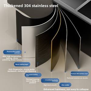 Niche étanche en acier inoxydable 201, étagère encastrée pour salle de bain et cuisine, rangement de douche moderne antirouille - Product Image 3